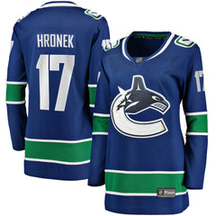 Filip Hronek Vancouver Canucks Women's Fanatics Home Breakaway Jersey - Blue - NHL
