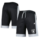 Las Vegas Raiders G-III Sports by Carl Banks Fan Favorite Fashion Shorts -Black/Silver | NFL