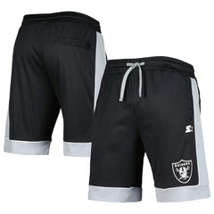 Las Vegas Raiders G-III Sports by Carl Banks Fan Favorite Fashion Shorts -Black/Silver | NFL
