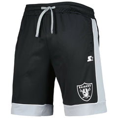 Las Vegas Raiders G-III Sports by Carl Banks Fan Favorite Fashion Shorts -Black/Silver | NFL
