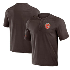 Cleveland Browns NFL x Darius Rucker Collection Washed Raglan Henley T-Shirt Brown | Fanatics