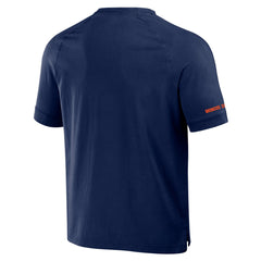 Denver Broncos NFL x Darius Rucker Collection Washed Raglan Henley T-Shirt Navy | Fanatics
