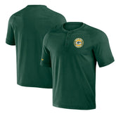 Green Bay Packers NFL x Darius Rucker Collection Washed Raglan Henley T-Shirt Green | Fanatics