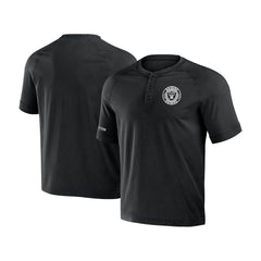 Las Vegas Raiders NFL x Darius Rucker Collection Washed Raglan Henley T-Shirt Black | Fanatics