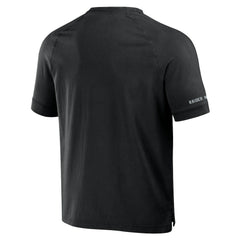 Las Vegas Raiders NFL x Darius Rucker Collection Washed Raglan Henley T-Shirt Black | Fanatics