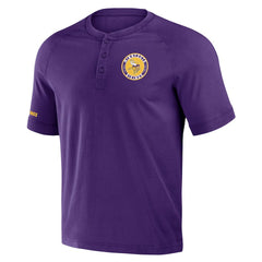 Minnesota Vikings NFL x Darius Rucker Collection Washed Raglan Henley T-Shirt Purple | Fanatics