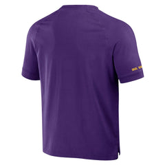 Minnesota Vikings NFL x Darius Rucker Collection Washed Raglan Henley T-Shirt Purple | Fanatics