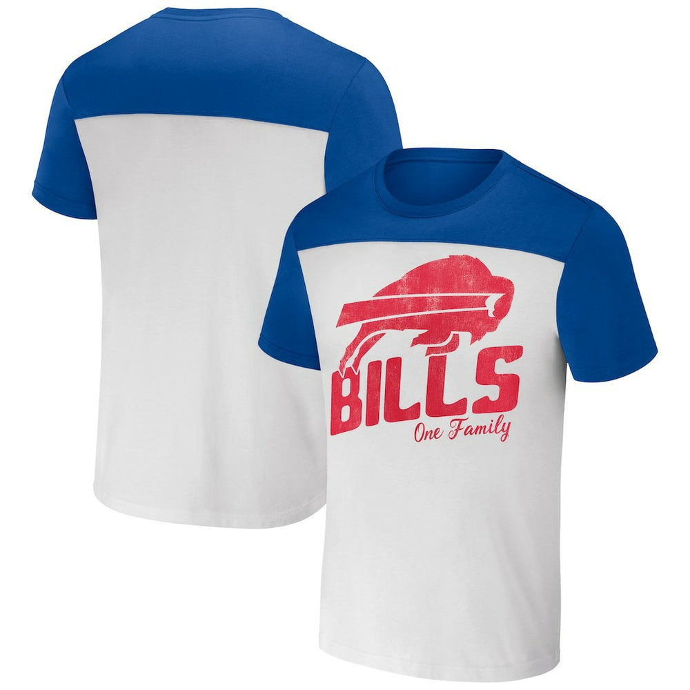 Buffalo Bills NFL x Darius Rucker Collection Colorblocked T-Shirt White/Royal | Fanatics