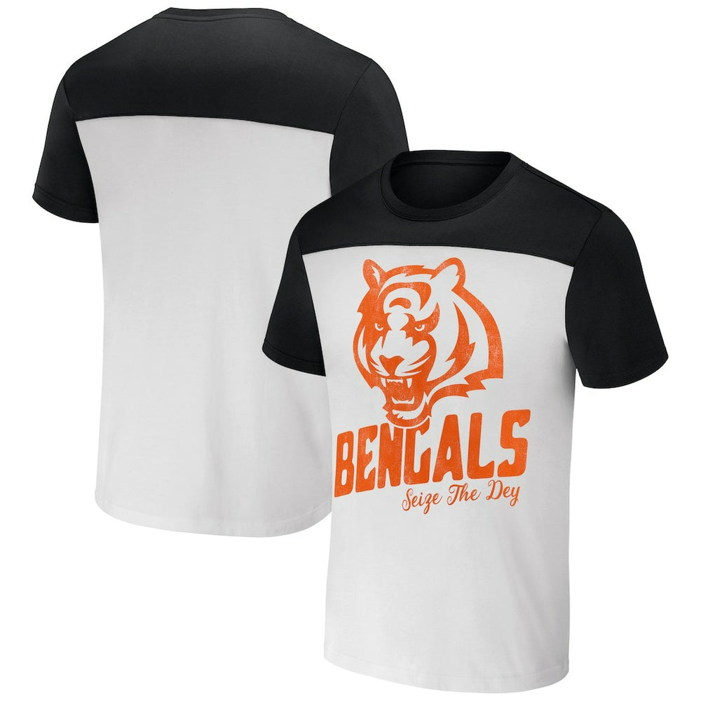 Cincinnati Bengals NFL x Darius Rucker Collection Colorblocked T-Shirt Cream | Fanatics