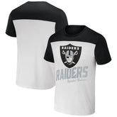 Las Vegas Raiders NFL x Darius Rucker Collection Colorblocked T-Shirt White/Black | Fanatics