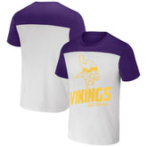 Minnesota Vikings NFL x Darius Rucker Collection Colorblocked T-Shirt Cream | Fanatics