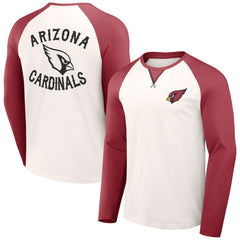 Arizona Cardinals NFL x Darius Rucker Collection Long Sleeve Raglan T-Shirt Cream/Cardinal | Fanatics