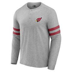Arizona Cardinals NFL x Darius Rucker Collection Henley Long Sleeve T-Shirt Heather Gray | Fanatics