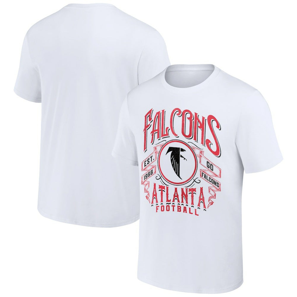Atlanta Falcons NFL x Darius Rucker Collection Vintage Football T-Shirt White | Fanatics