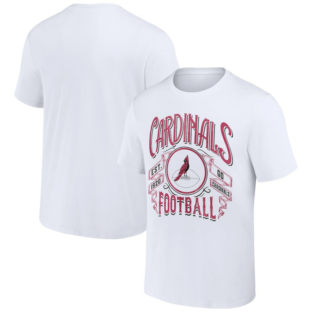 Arizona Cardinals NFL x Darius Rucker Collection Vintage Football T-Shirt White | Fanatics