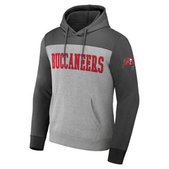 Tampa Bay Buccaneers NFL x Darius Rucker Collection Color Blocked Pullover Hoodie Heather Gray | Fanatics