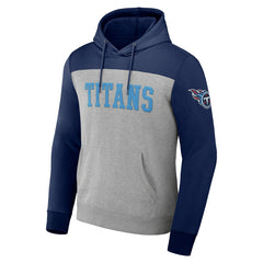 Tennessee Titans NFL x Darius Rucker Collection Color Blocked Pullover Hoodie Heather Gray | Fanatics