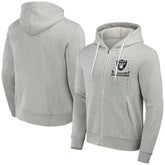 Las Vegas Raiders NFL x Darius Rucker Collection Domestic Full-Zip Hoodie Heather Gray | Fanatics