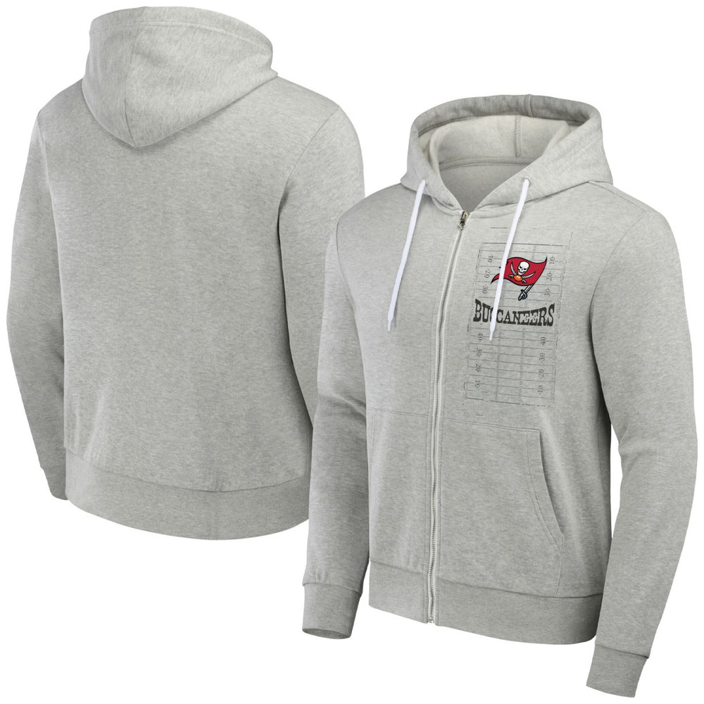 Tampa Bay Buccaneers NFL x Darius Rucker Collection Domestic Full-Zip Hoodie Heather Gray | Fanatics