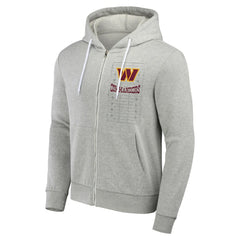 Washington Commanders NFL x Darius Rucker Collection Domestic Full-Zip Hoodie Heather Gray | Fanatics