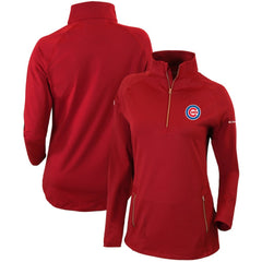 Chicago Cubs Columbia Women's Omni-Wick Outward Nine Quarter-Zip Pullover Top - MLB