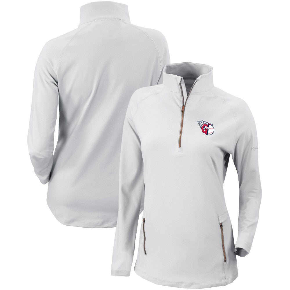 Cleveland Guardians Columbia Women's Omni-Wick Outward Nine Quarter-Zip Pullover Top - MLB