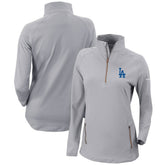 Los Angeles Dodgers Columbia Women's Omni-Wick Outward Nine Quarter-Zip Pullover Top - MLB