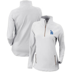 Los Angeles Dodgers Columbia Women's Omni-Wick Outward Nine Quarter-Zip Pullover Top - MLB