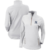 New York Yankees Columbia Women's Omni-Wick Outward Nine Quarter-Zip Pullover Top - MLB