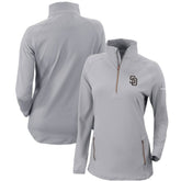 San Diego Padres Columbia Women's Omni-Wick Outward Nine Quarter-Zip Pullover Top - MLB