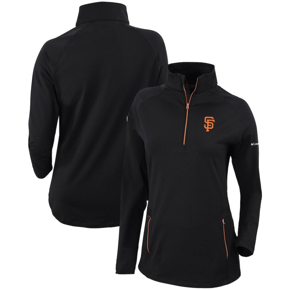San Francisco Giants Columbia Women's Omni-Wick Outward Nine Quarter-Zip Pullover Top - MLB