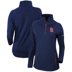 St. Louis Cardinals Columbia Women's Omni-Wick Outward Nine Quarter-Zip Pullover Top - MLB
