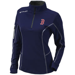 Boston Red Sox Columbia Women's Omni-Wick Shotgun Quarter-Zip Pullover Top - MLB