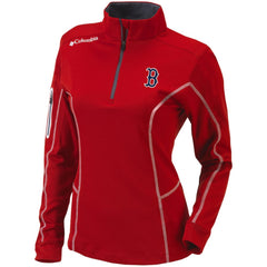 Boston Red Sox Columbia Women's Omni-Wick Shotgun Quarter-Zip Pullover Top - MLB