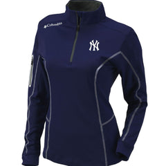 New York Yankees Columbia Women's Omni-Wick Shotgun Quarter-Zip Pullover Top - MLB