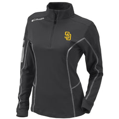 San Diego Padres Columbia Women's Omni-Wick Shotgun Quarter-Zip Pullover Top - MLB