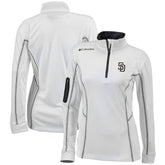 San Diego Padres Columbia Women's Omni-Wick Shotgun Quarter-Zip Pullover Top - MLB