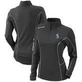 Seattle Mariners Columbia Women's Omni-Wick Shotgun Quarter-Zip Pullover Top - MLB