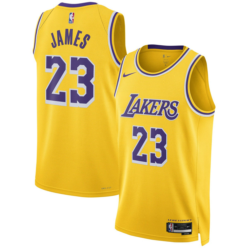 LeBron James Los Angeles Lakers Unisex Swingman Jersey Icon Edition Gold - NBA