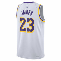 LeBron James Los Angeles Lakers Unisex Swingman Jersey Association Edition White - NBA