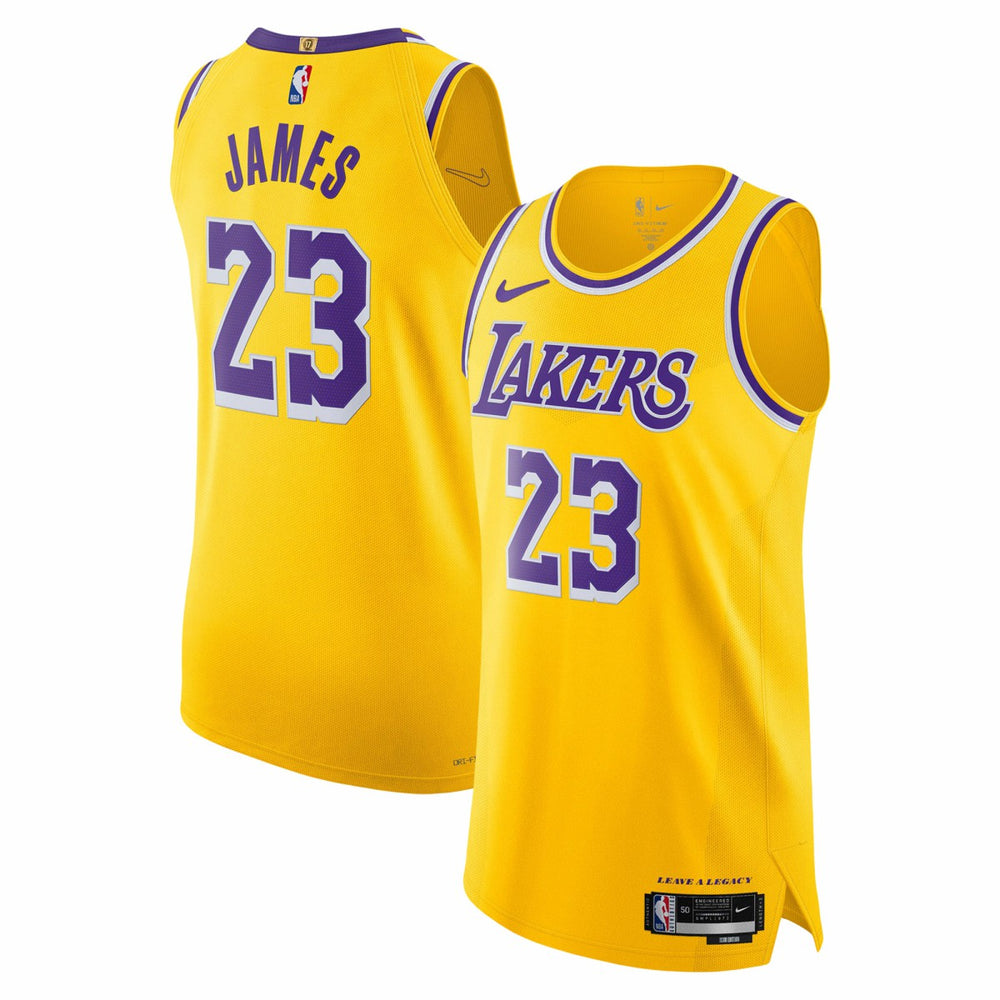LeBron James Los Angeles Lakers Authentic Jersey Icon Edition Gold - NBA