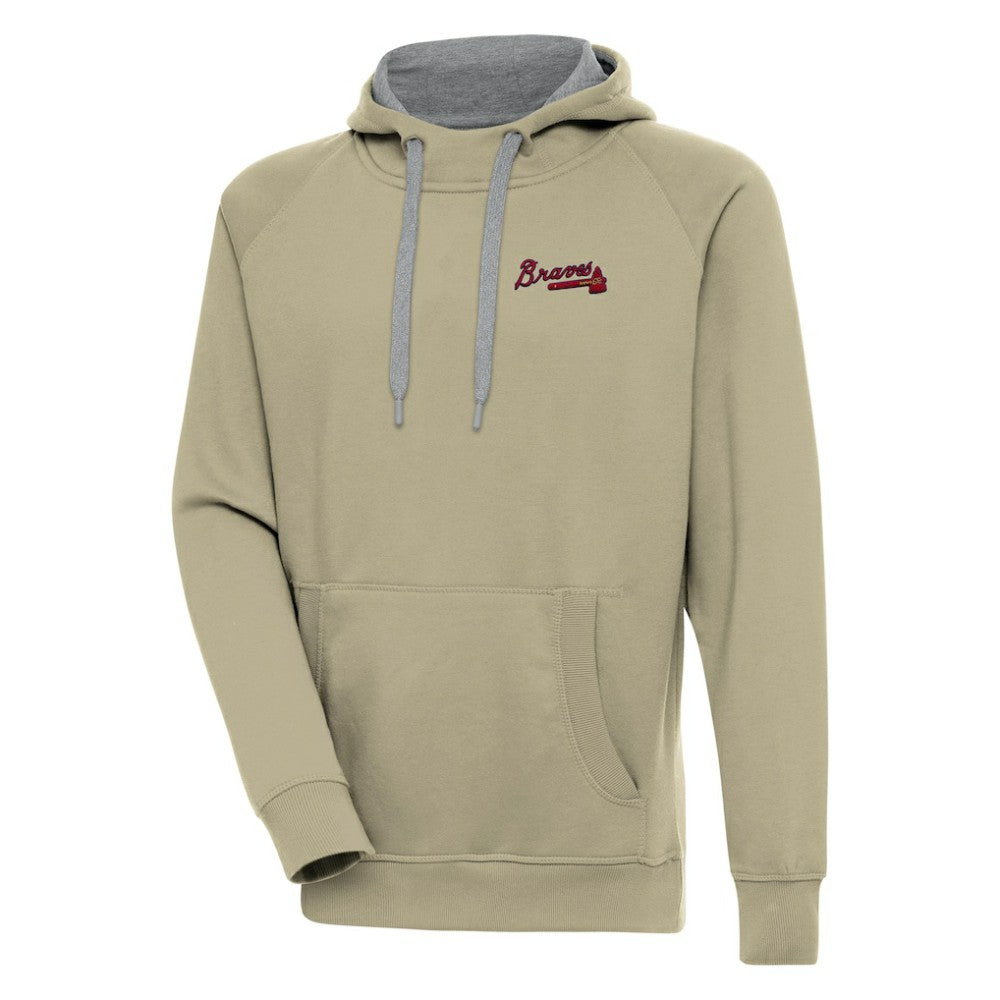 Atlanta Braves Antigua Victory Pullover Hoodie - MLB