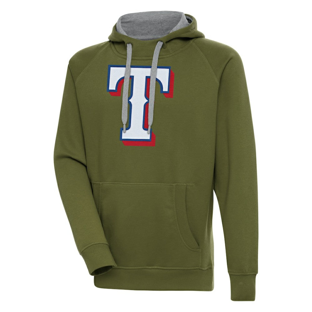 Texas Rangers Antigua Victory Pullover Hoodie - MLB