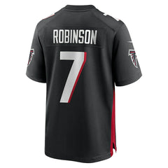 Bijan Robinson Atlanta Falcons Game Jersey Black | Nike for Sale