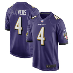 Zay Flowers Baltimore Ravens Game Jersey Purple | Nike for Sale