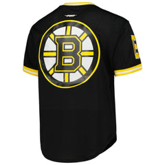 Boston Bruins Pro Standard Classic Mesh V-Neck T-Shirt - Black - NHL
