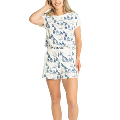 Los Angeles Dodgers Lusso Women's Madge Dolman Tri-Blend T-Shirt - MLB