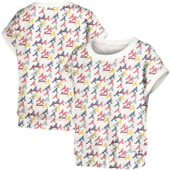 Atlanta Braves Lusso Women's Madge Dolman Tri-Blend T-Shirt - MLB