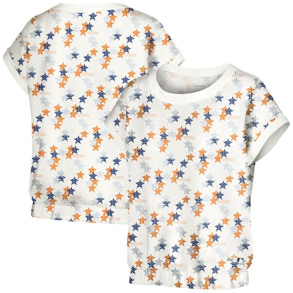 Houston Astros Lusso Women's Madge Dolman Tri-Blend T-Shirt - MLB