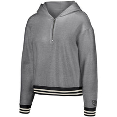San Diego Padres Lusso Women's Magnolia Tri-Blend Quarter-Zip Hoodie - MLB